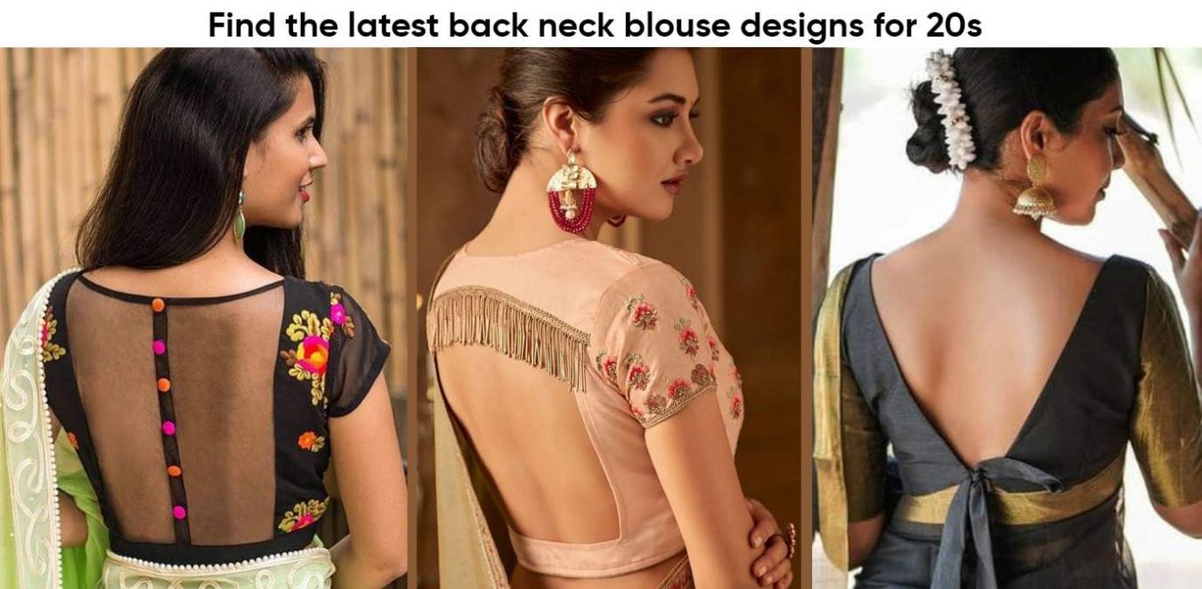 The Latest Blouse Back Neck Designs for 20s to Flaunt Your Back